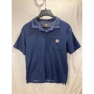 Carhartt‎ Shirt Mens Medium Polo Short Sleeve Lightweight Pocket Original Fit